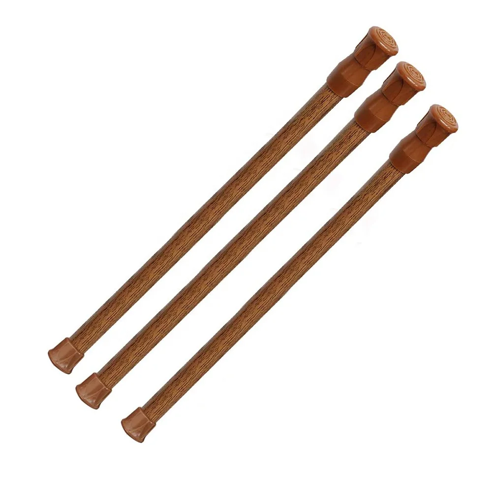 

Adjustable Oak Tension Rod Mini Iron Stretching Spring Loaded Curtain Rods Window Short Tension Rod Refrigerator Cupboard Bar