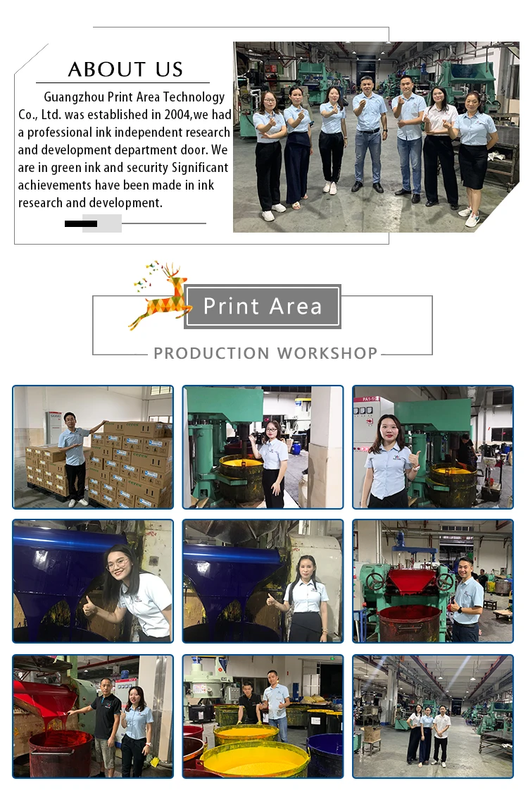 UV Offset Ink with No Crust in 28-30 Days Granula Size Less Than 5 Micron and 185~220°C Transfer Temperature