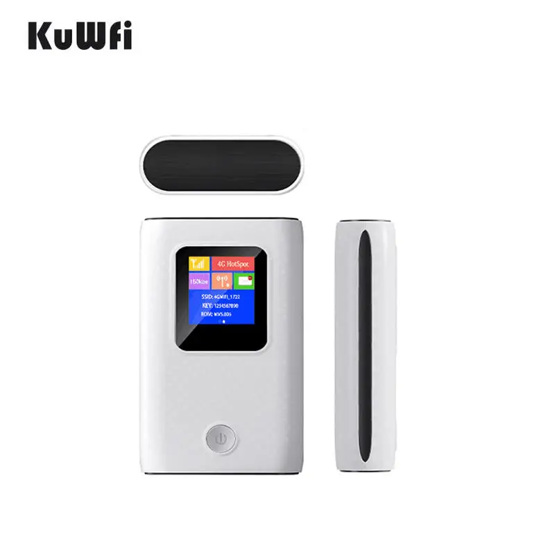 

factory direct sales KuWFi pocket wifi device hotspot speed wireless 4g lte router with sim card slot