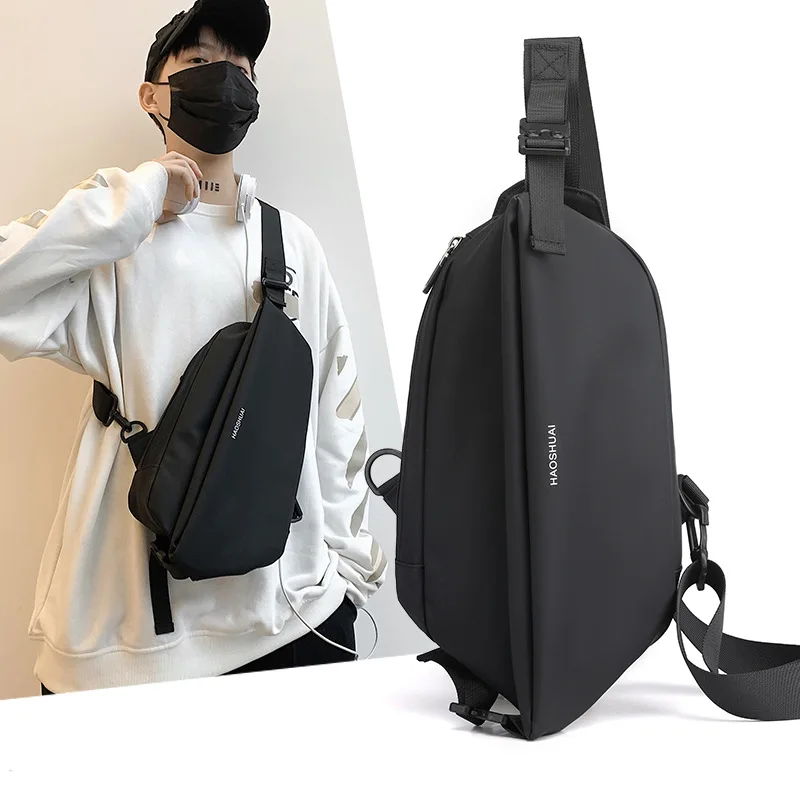 Factory Outlets Trendy Mens Chest Bag Nylon Sling Shoulder Bag Waterproof Crossbody Bags for Men