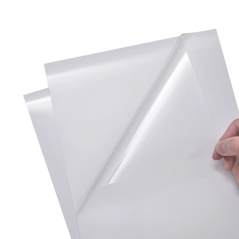 

Printable clear self adhesive a4 waterproof inkjet stickers paper full sheet transparent vinyl sticker printer paper