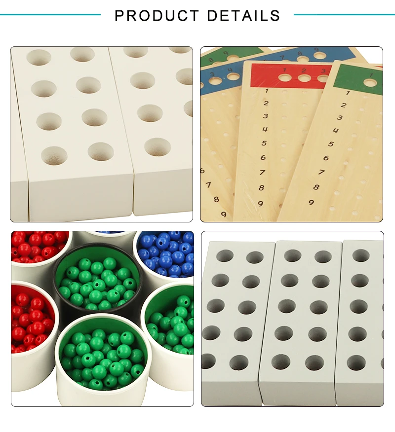 Ma189 Long Division Montessori Materials Wooden Educational Children