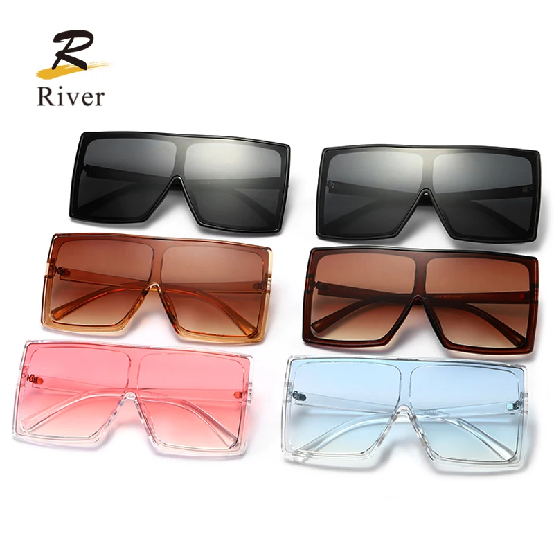 

Flat Top Vintage UV400 TR Oversized Square Shades Polarized Mens Women Unisex Sunglasses, 5 colors