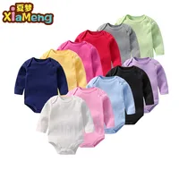 

Wholesale blank baby onesie 100% cotton plain white long sleeve baby romper