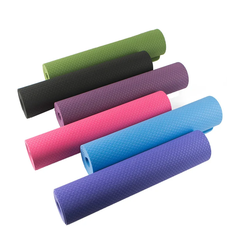 

5mm Gym Equipment Yoga Gym Mat Fitness Household Mat TEP Material, Multy
