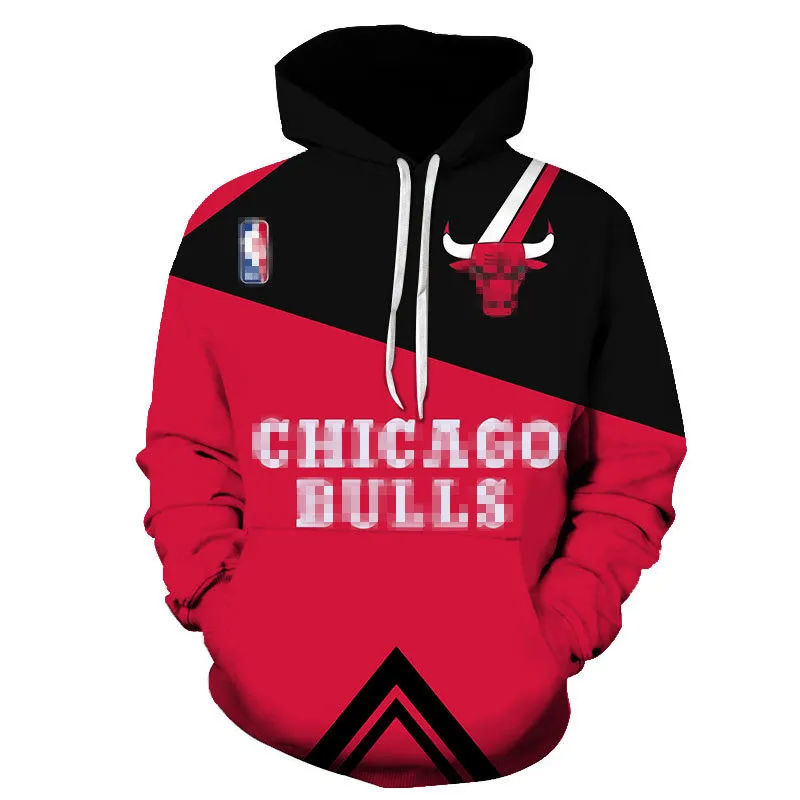 

10230 Autumn Football Team Chicago Polyester Printed Hoodies Sweatshirt Jersey