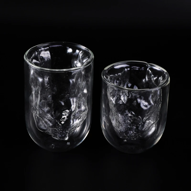 Unique Double Walled Glass Cup For Juice