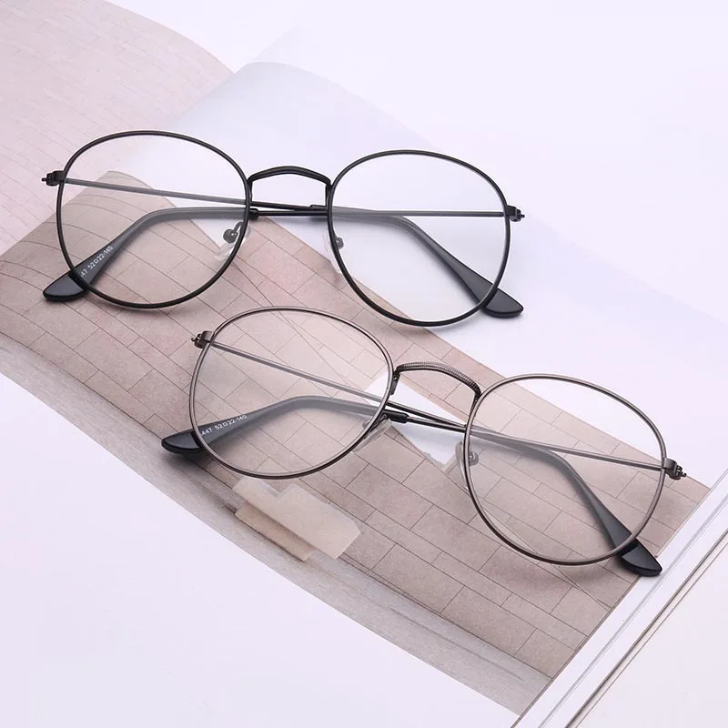 

Brand Classic Gold Eyeglasses Frames Clear Frame Glasses Women Men Spectacle Frames Clear Lens Optical Glasses, Custom colors