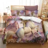 Hot Selling King Size Unicorn 3D Bedding Set Household Cartoon Bedding 3-piece Set Duvet cover&Pillowcase Set