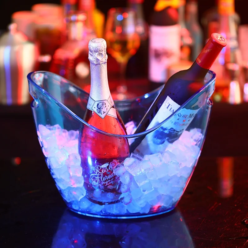 

New Plastic ice bucket beer bucket wine cooler champagne bucket for bar, Customized color