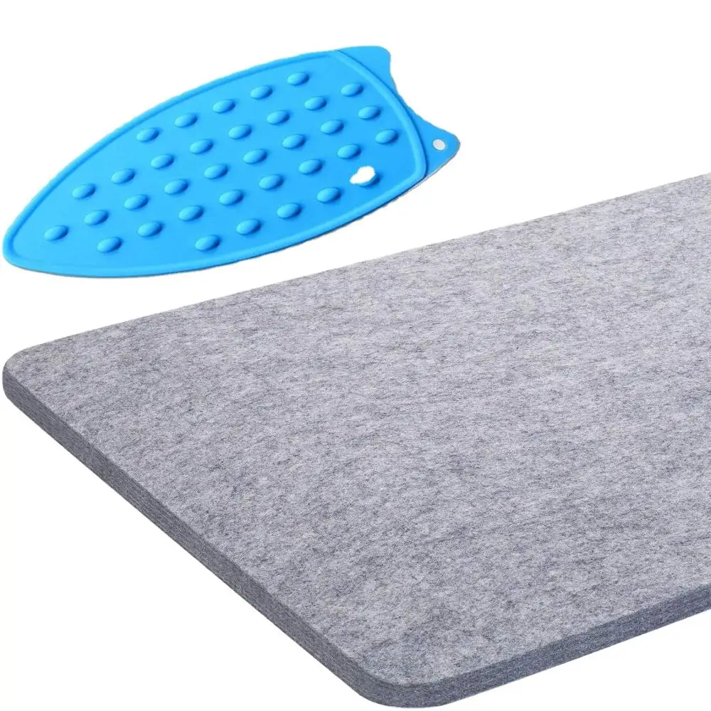 

The Professional Quilter's Choice 17"x17" Wool Ironing Mat - 100% New Zealand Wool, Grey