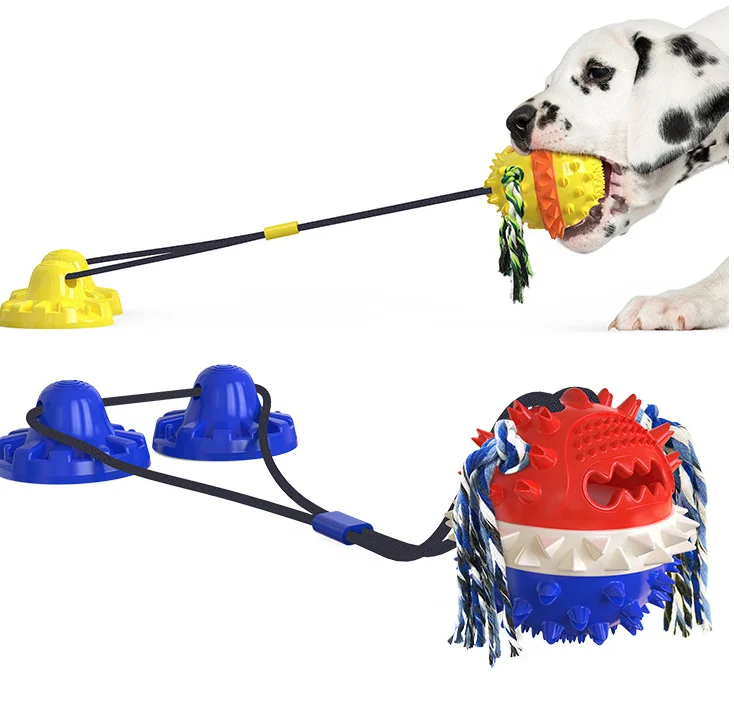 

Reinforced Sucker Drawstring -c Type Interact Chew Ball Toys Pet Dog Toy