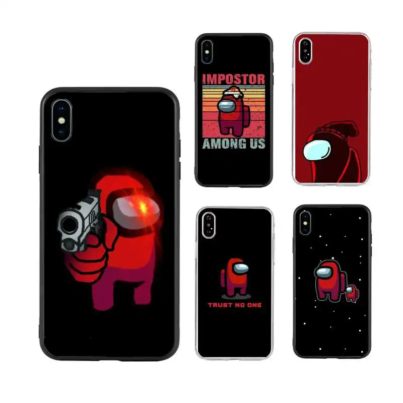 

Among Us Game Transparent Soft Phone Case For iphone 11 12 Pro Max SE 2020 6s 7 8 Plus X Xs Max Xr Cartoon Silicone Cover Coque