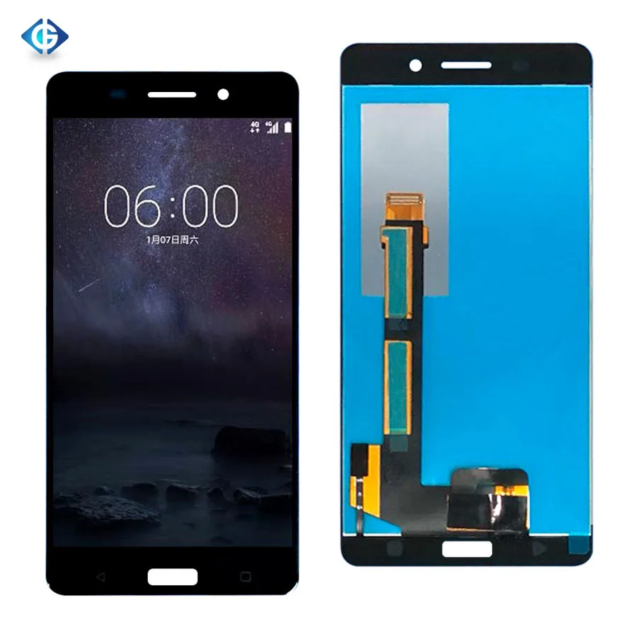 

100% Test for Nokia 6 Display LCD Screen and Touch Assembly N6 LCD, Black for nokia 6 lcd