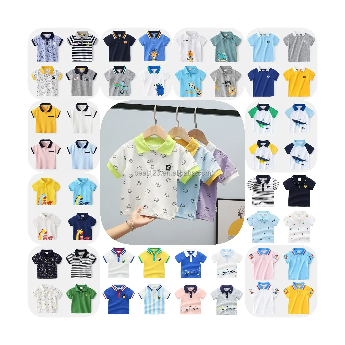 

Boys polo shirt 2-7T brand children's Short Sleeves T-Shirts High quality shirt cotton T shirt Kids Tees summer child clothes