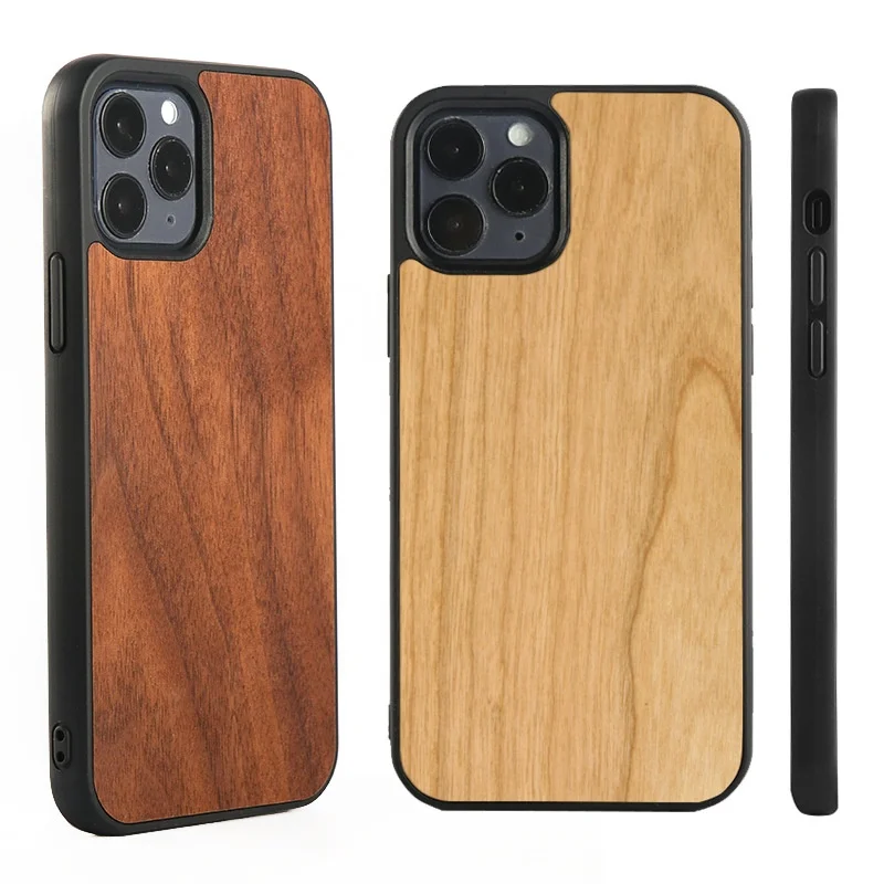 

2021 New Sublimation Blanks Shockproof Designer Luxury Phone Accessories Wooden Cell Phone Case Cover For Iphone 12 Mini Pro Max