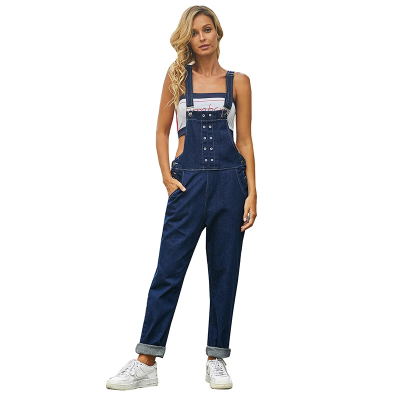 

Fashion Light Blue Denim Women Jeans Overall