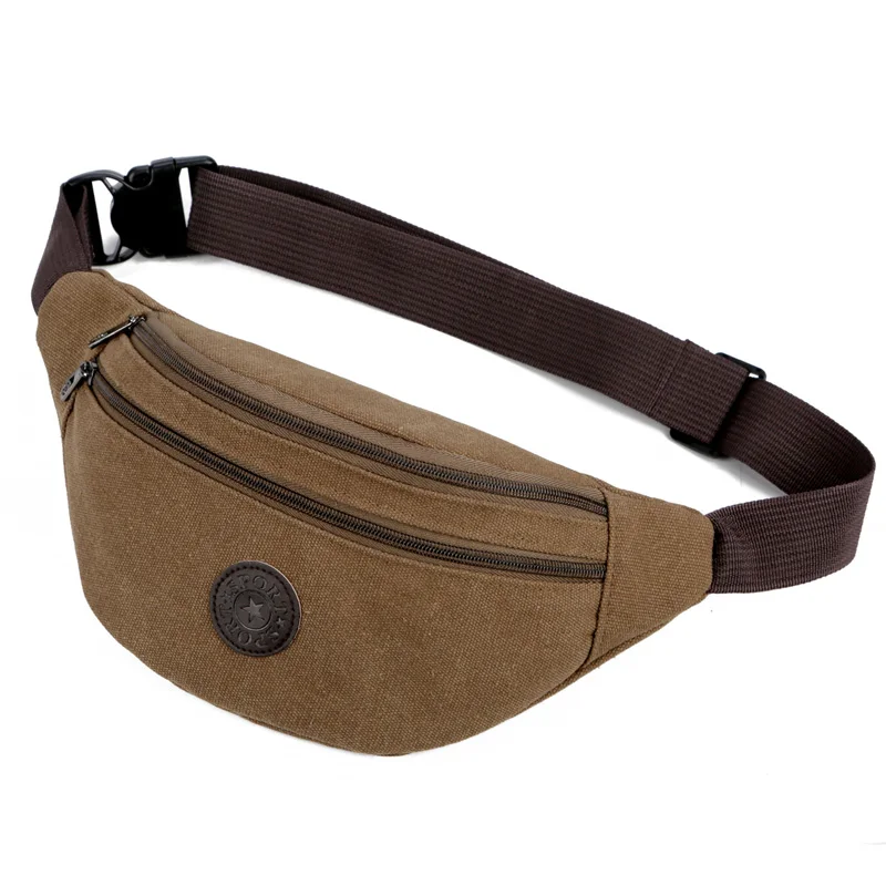 

OEM Custom the cheapest Fanny Pack canvas waist bag, Khaki,green,black