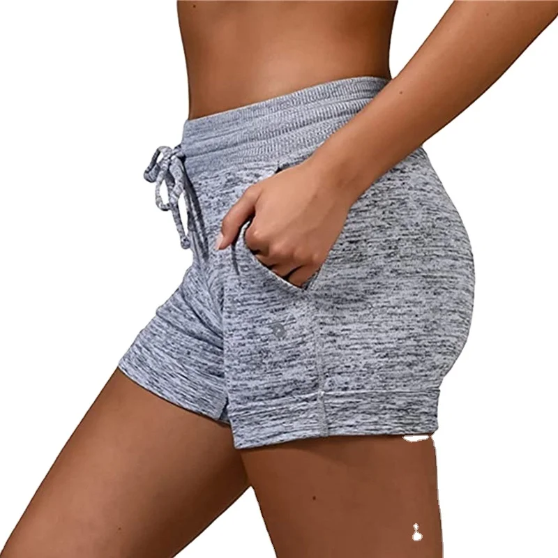 

2020 New Women's Pocket Short Yoga Pants Leisure Sports Shorts