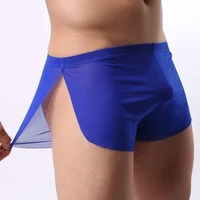 

Factory sale transparent man underwear sexy mesh boxer shorts for men