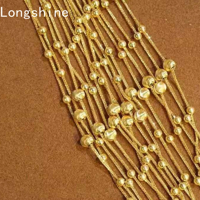 

Pure Gold Jewelry 18K Gold Charm Hand Chain Rose Gold Bracelet for Women, Yellow