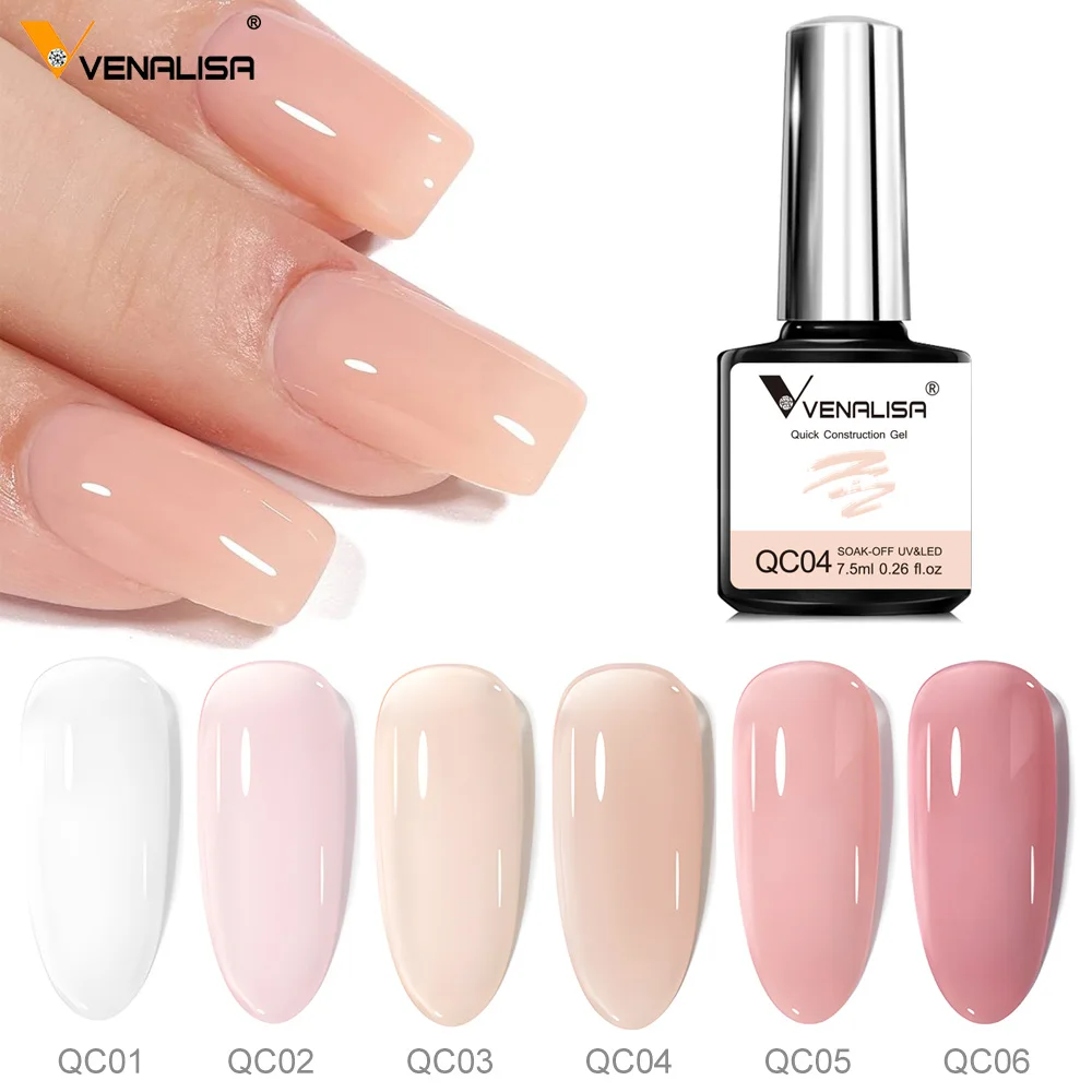 

73061# Venalisa new camouflage UV Nail Gel Poish 7.5ml 6 Colors Quick Construction led nail gel varnish