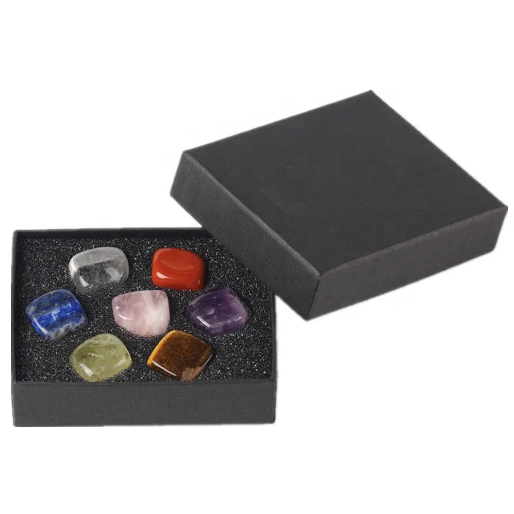 
Natural Amethyst Quartz Chakras Crystals Healing Stones Set  (1600083248496)