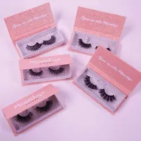 

mikiwi Mink lahes luxury marble with custom logo 17 mm mink eyelash strips