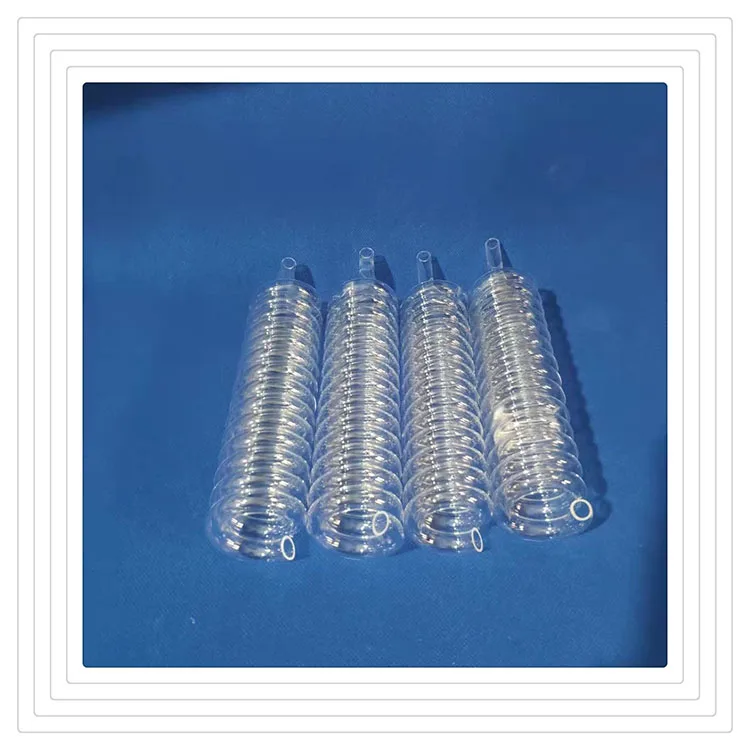 定制透明螺旋石英玻璃管