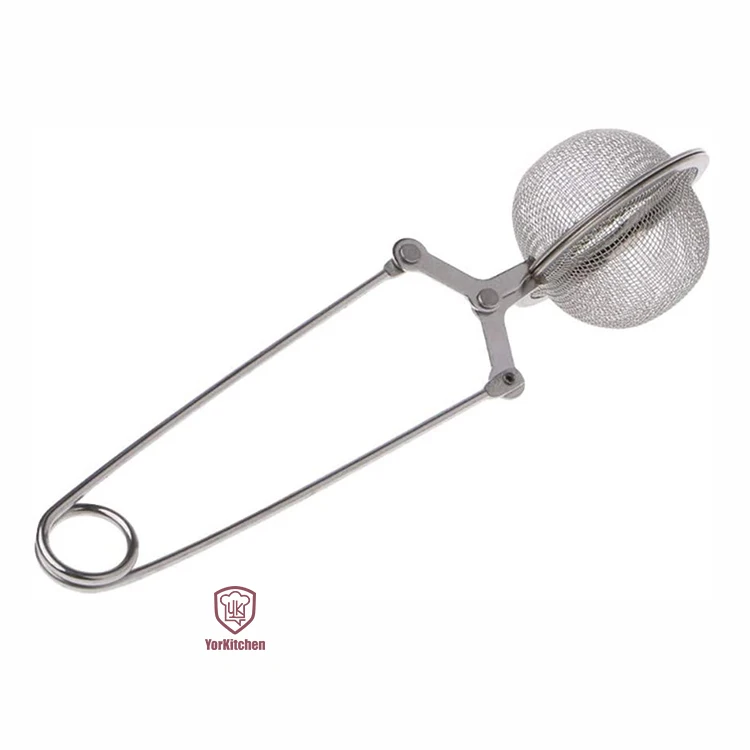 

Amazon Hot Selling Mesh Strainer Tea Mesh Infuser Snap Ball Mesh Strainer