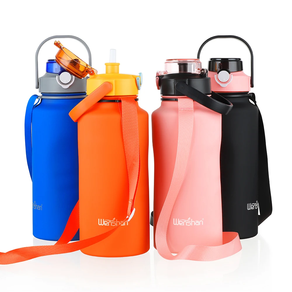 

Stainless Steel 304 Eco Friendly gym Insulated Water bottle 2L Custom Color Metal Water Bottles