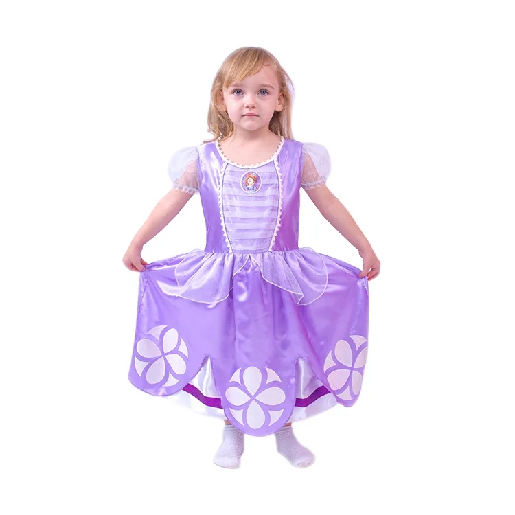 

Sofia aurora snow white elsa rapunzel costume dress halloween cosplay girl princess dress Sofia dresses girls, As picture