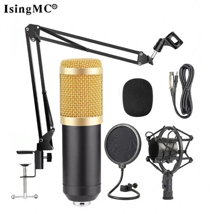 

New Arrival M800 Bm800 Professional Condenser Microphone V8, Silver,gold,black