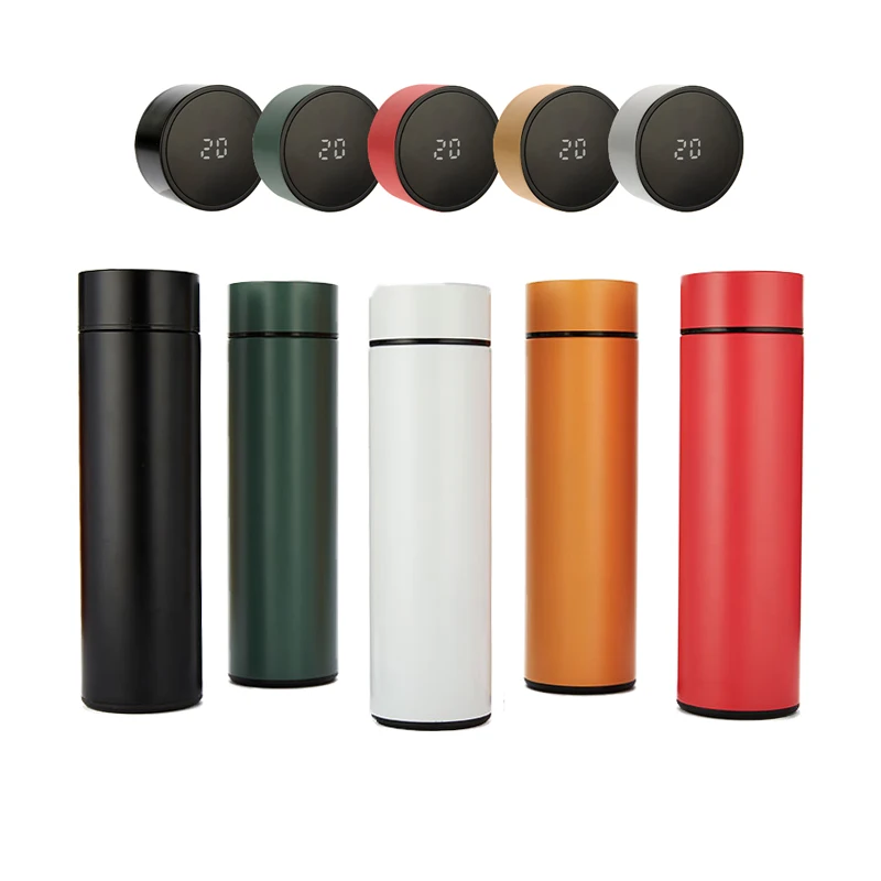 

500ml LED Smart Vacuum Insulated Cup Stainless Steel Thermos Vacuum Flask with LED Display Temperature, Customized color