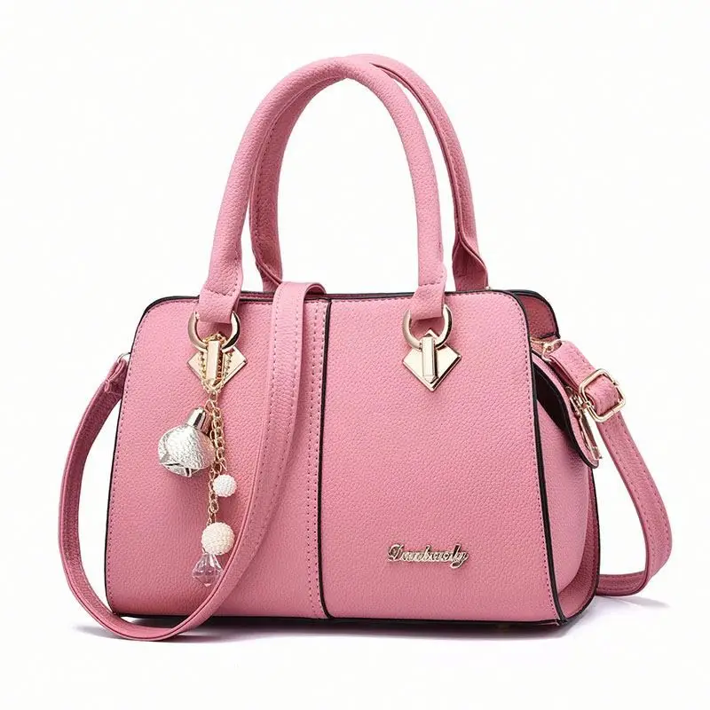 

Trendy Design Women Pink Leather Tote Purse Handbags Ladies Fashion Top Satchel Crossbody Shoulder Bag