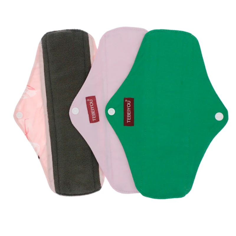 

Heart felt Reusable Menstrual Pads Charcoal Bamboo Cloth Pads