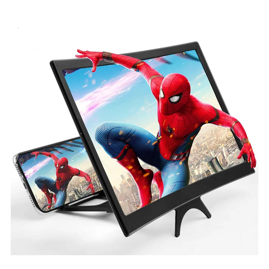 
New products 12 inch 3d curved enlarged smartphone screen amplifier 2x movies TV mobile phone screen amplifier 