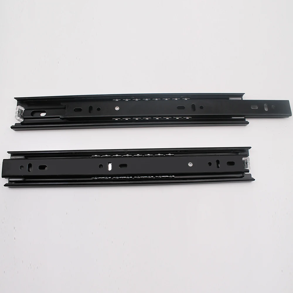 

400mm 16 Inches 3 Fold Telescopic Channel Soft Closing Ball Bearing Drawer Slide Runner Rail