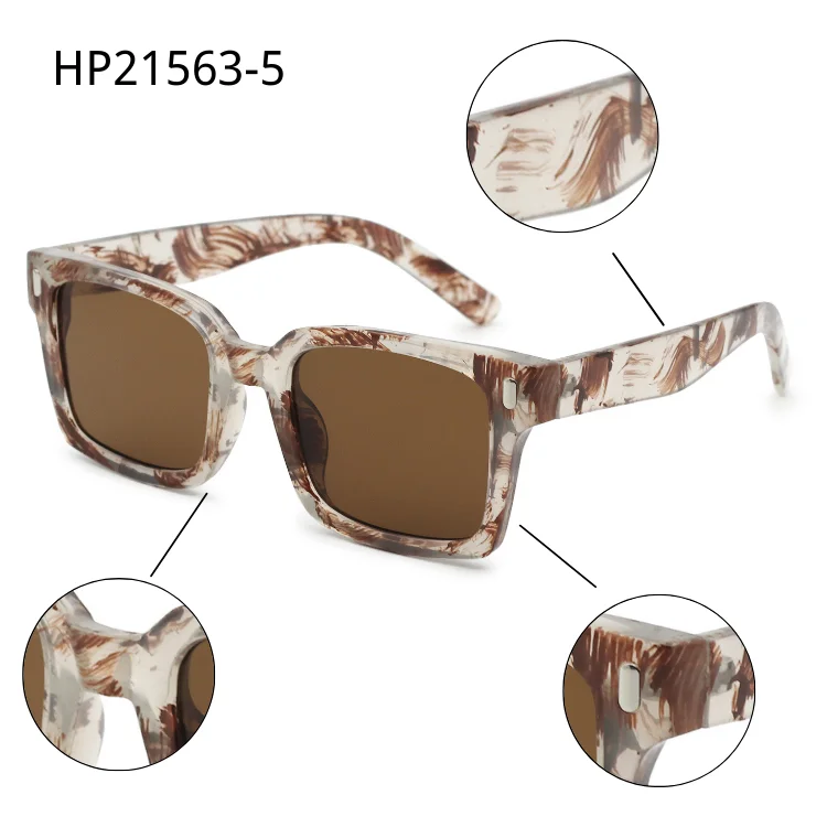 

VIFF HP21563 Fancy Shades Glasses Manufacturer Directly New Fashion Frame Lunettes Designer Rectangle Sunglasses