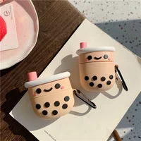 

Boba Tea Silicone Case for Apple Airpods 3/2/1 Pro Case Cover Bluetooth Headphones Case Cover for Apple Airpod Pro 2019 new