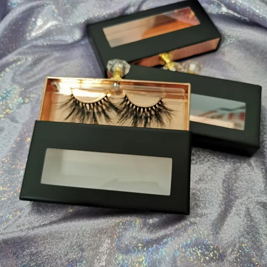 

High Quality Fluffy 5D Mink Eyelashes with Customize Box