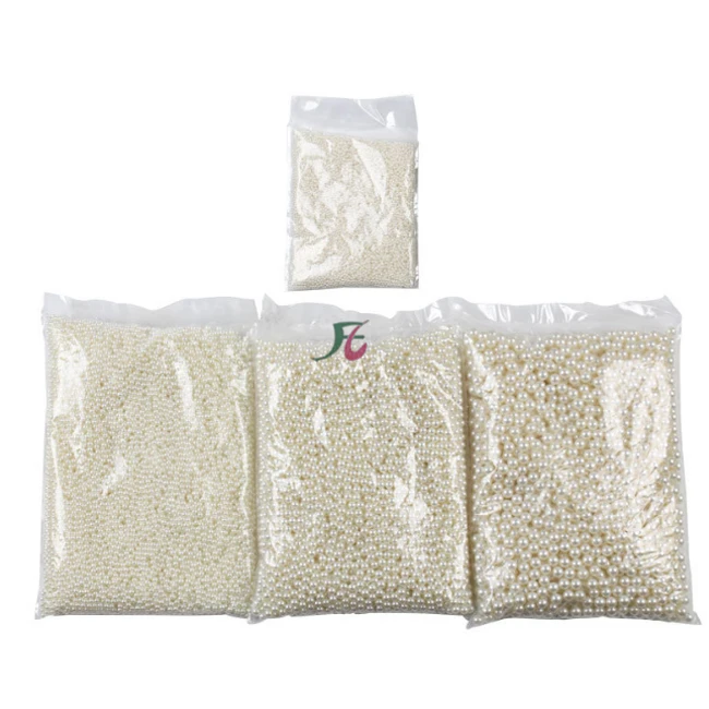 

Wholesale without hole ABS plastic round pearl beads jewelry decorations
