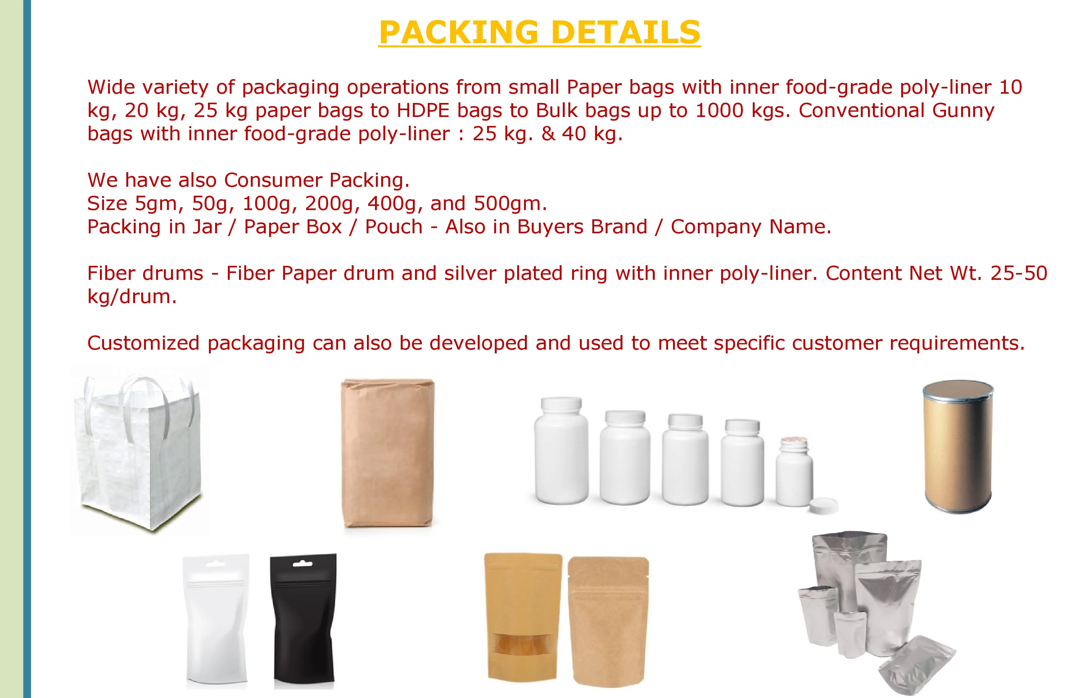 
India Psyllium Husk For Dairy Snacks 