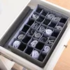 Mesh cloth foldable underwear socks storage box can be washed compartmentalized closet sorting box