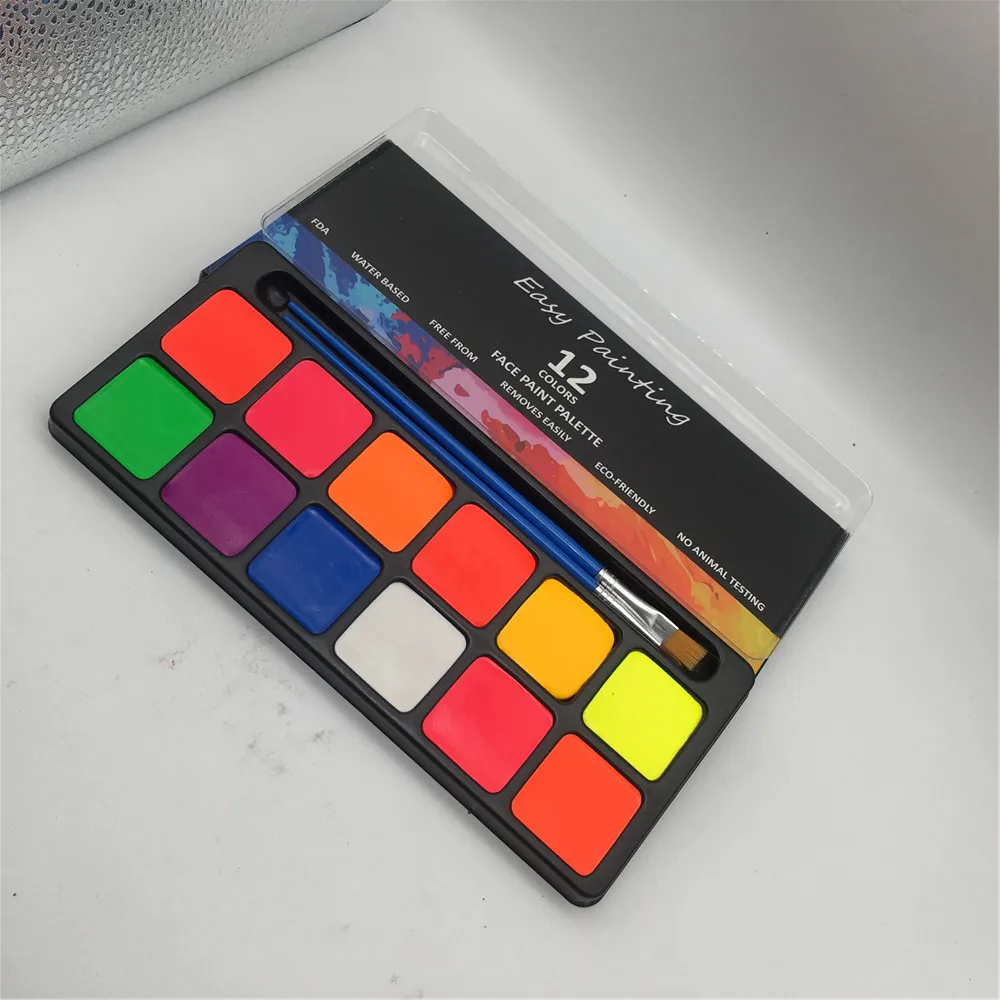 

2020 Face Paint body paint water based non toxic non odor suitable for kid, Multi-colors