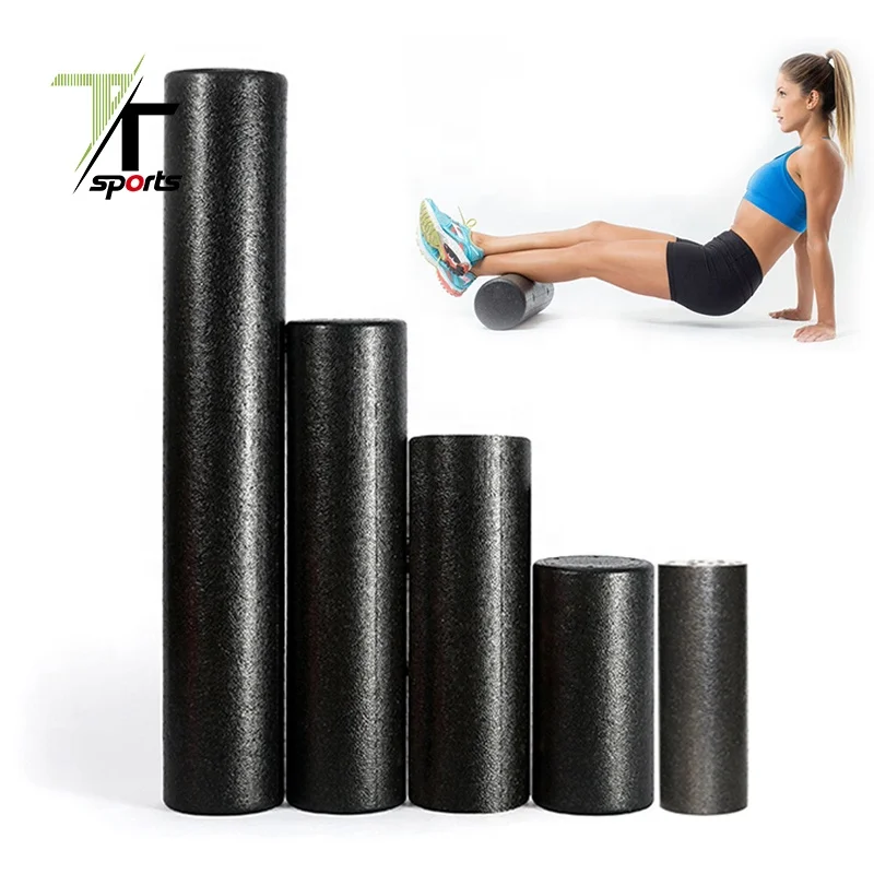

TTSPORTS High Density Wholesale Black Pilates Exercise Yoga Massage EPP Foam Roller, Customized color