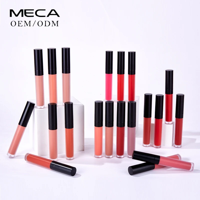 

low moq moisturizing private label lip gloss glossy vegan nude liquid lip cream lipgloss velvet, Muliti-color