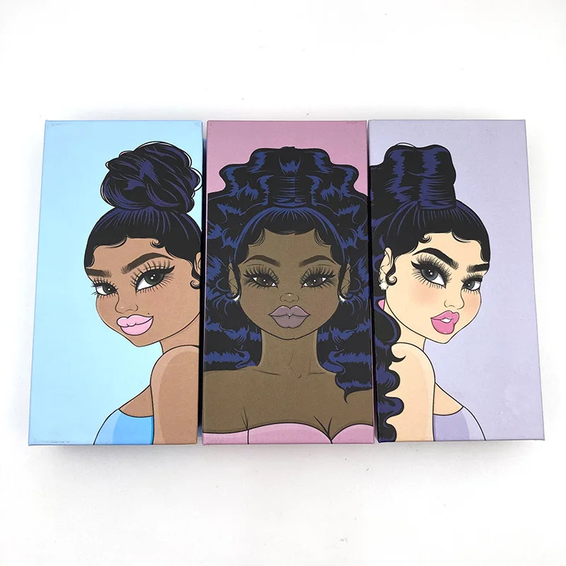 

Fast shipping cheap fashion natural lashes with box