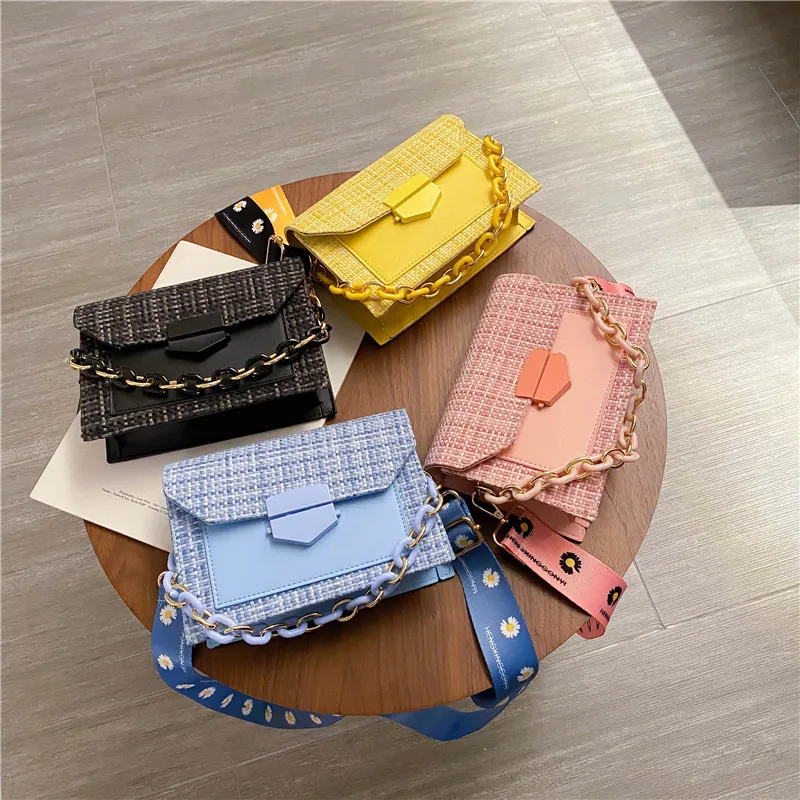 

wholesale ladies popular handbag woven crossbody bag cute shoulder bag for female