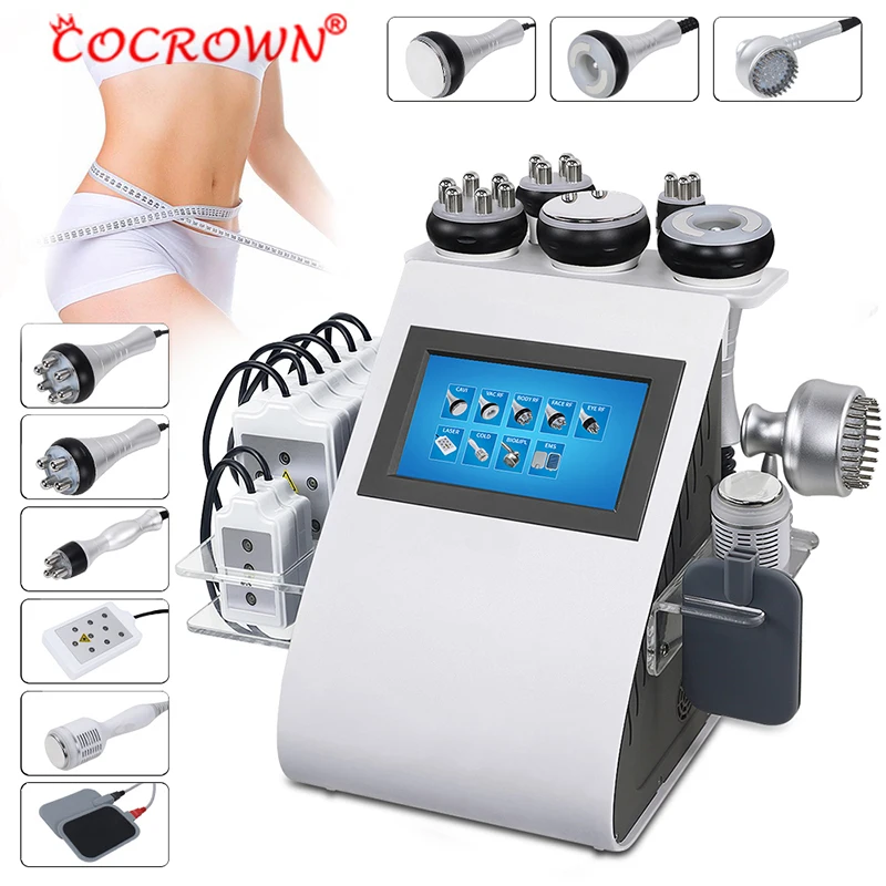 

2021 ultracavitador 8 en 1 lipolaser/cavitation/ Vacuum/rf Slimming Beauty Machine EMS body sculpting equipment